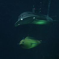 Yellow Missile Sub with the Seaview