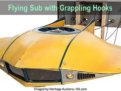 Flying Sub with Grappling Hooks