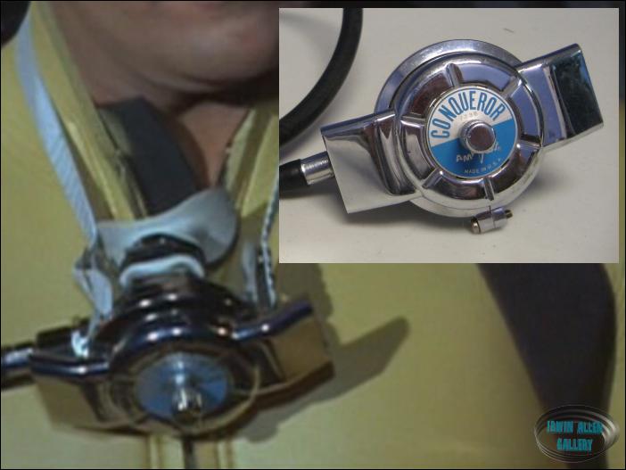 David Hedison wearing Voit Conqueror scuba regulator
