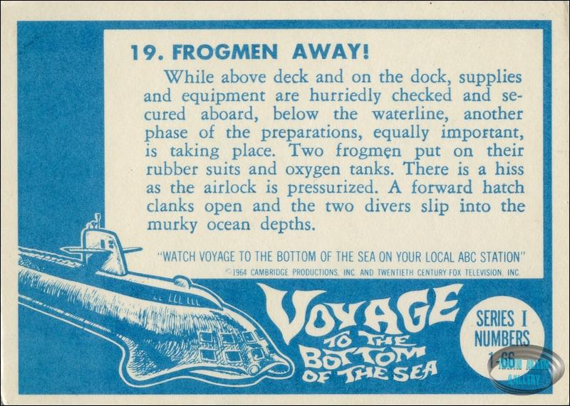 Donruss Voyage to the Bottom of the Sea Card Back #19