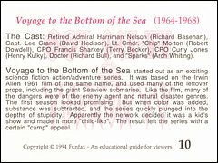 Voyage Funfax Card #10 Back