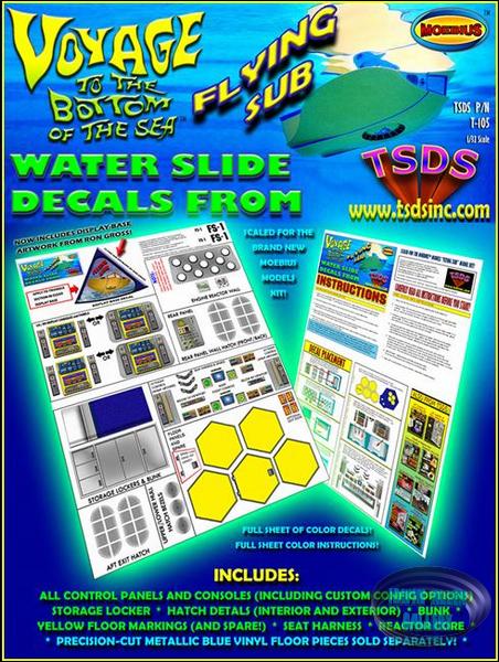 Full Decal Set for 1/32 Scale Flying Sub