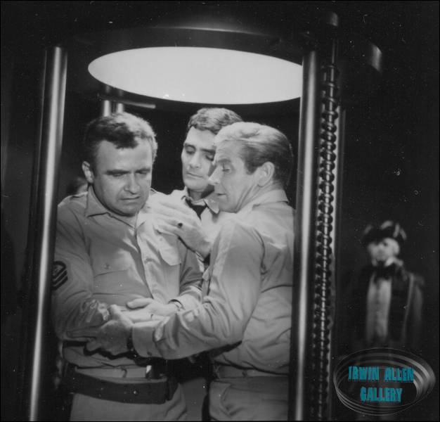 Terry Becker, David Hedison and Richard Basehart