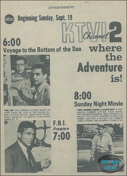 Voyage advert clipping