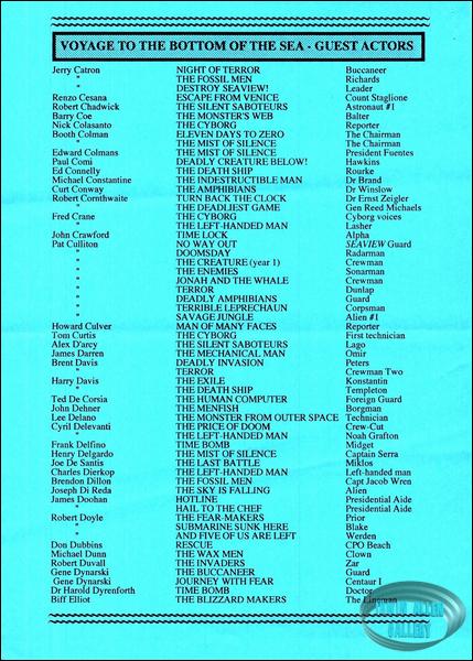 Seaview Fact Sheet 6 - Guest Actors