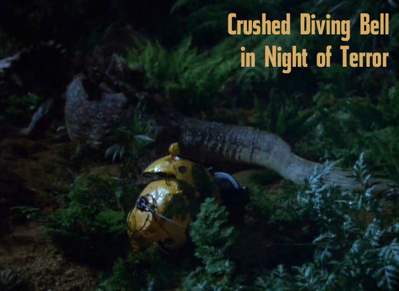 Crushed Diving Bell in the Voyage to the Bottom of the Sea third season episode Night of Terror